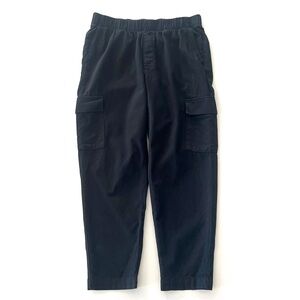Gap Twill Cargo High Rise Pull On Pants In Black Size Large